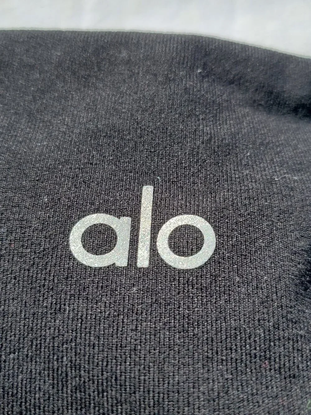 Alo Moto High Waist Panel Active Yoga Leggings *Airbrush - Black - Size XS